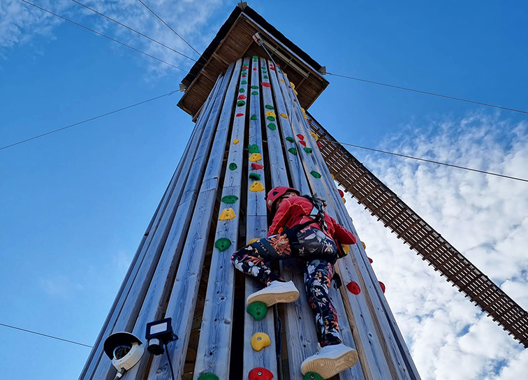 klättring 17 meter utsiktstorn 