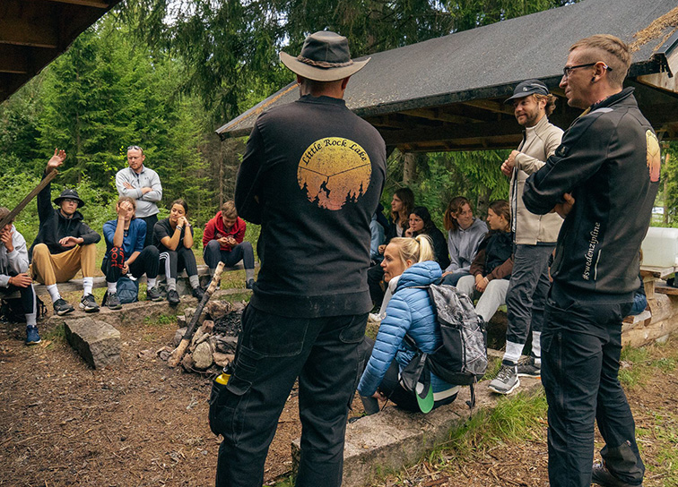 Naturguide med grupp