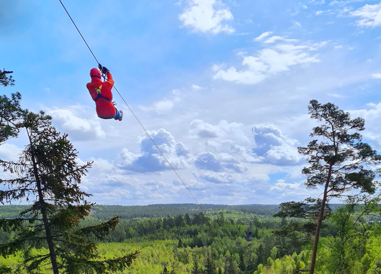 Naturguide med grupp
