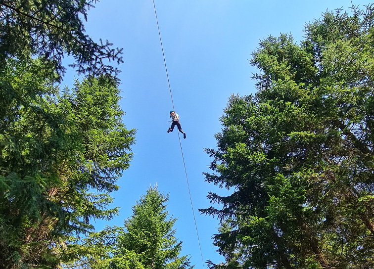 Zipline Grön Treetop zip 